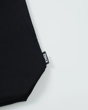 Kingz Kore Eco Bag Black - Close-Up Detail View Black Fabric White KINGZ Logo Tag Durable Material Training Bag