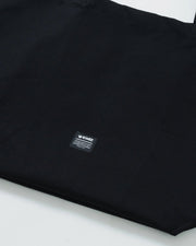 Kingz Kore Eco Bag Black - Close-Up Detail View Black Fabric Square KNGZ Logo Patch Center Minimalist Design Durable Material Training Bag