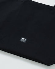 Kingz Kore Eco Bag Black - Close-Up Detail View Black Fabric Kingz Logo Patch Center Minimalist Design Durable Material Training Bag BJJ MMA