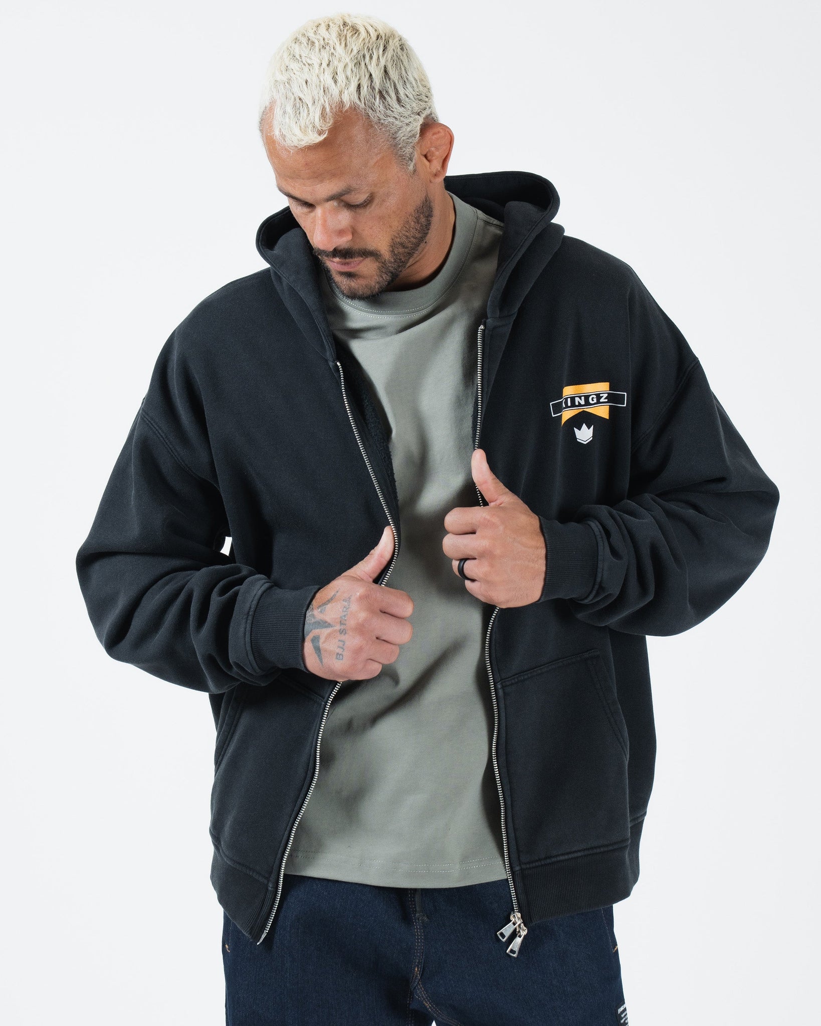 Flag Zip Up Hoodie