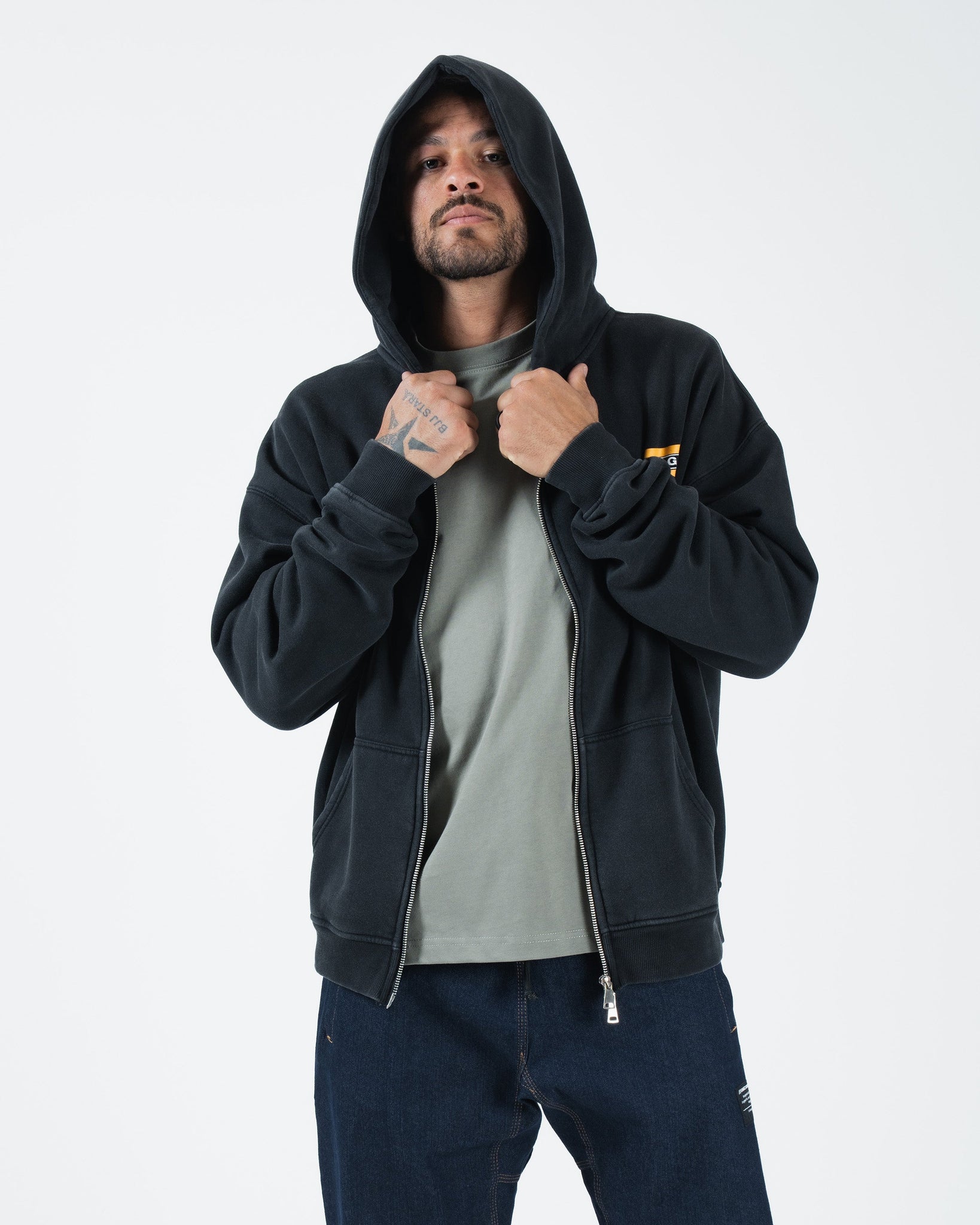Flag Zip Up Hoodie
