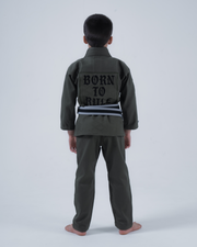 Born to Rule Youth Jiu Jitsu Gi - Green BJJ Gi Kingz