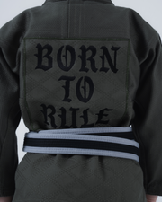 Born to Rule Youth Jiu Jitsu Gi - Green BJJ Gi Kingz