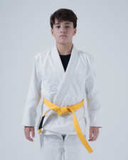 Born to Rule Youth Jiu Jitsu Gi - White BJJ Gi Kingz M0000 White