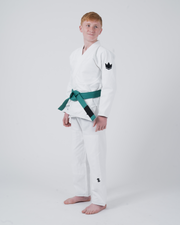 Kingz The ONE V2 Kids BJJ Gi - White Jiu Jitsu Gear Kingz