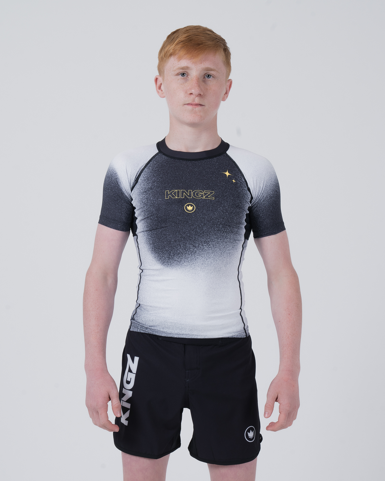 Galaxy Youth Rashguard Rash Guards Kingz XS Black/Galaxy