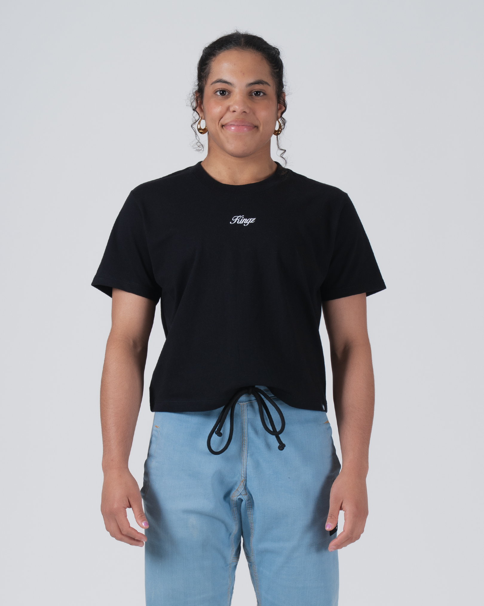 Script Women's Heavyweight Tee - Black