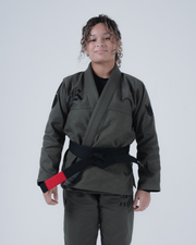 Born to Rule Women's Jiu Jitsu Gi - Green BJJ Gi Kingz F0 Military Green