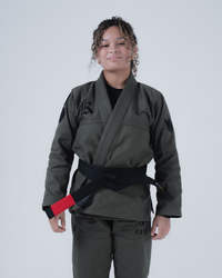 Born to Rule Women's Jiu Jitsu Gi - Green BJJ Gi Kingz F0 Military Green