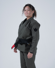 Born to Rule Women's Jiu Jitsu Gi - Green BJJ Gi Kingz