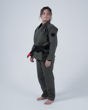 Born to Rule Women's Jiu Jitsu Gi - Green BJJ Gi Kingz
