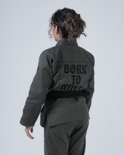 Born to Rule Women's Jiu Jitsu Gi - Green BJJ Gi Kingz