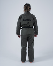 Born to Rule Women's Jiu Jitsu Gi - Green BJJ Gi Kingz