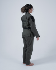 Born to Rule Women's Jiu Jitsu Gi - Green BJJ Gi Kingz