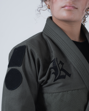 Born to Rule Women's Jiu Jitsu Gi - Green BJJ Gi Kingz