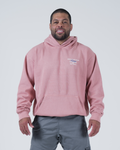 Kingz Gentle Art Club Hoodie - Flat Lay Front - Gentle Art Club Chest Graphic - Muted Pink - Men's BJJ Hoodie [color:Muted Pink]