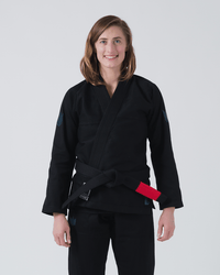Kingz The ONE Women's Jiu Jitsu Gi - Smoke Blue Edition - Black KIMONOS KingzKimonos.com F0 Black