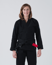 Kingz The ONE Women's Jiu Jitsu Gi - Smoke Blue Edition - Black KIMONOS Kingz F0 Black