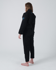 Kingz The ONE Women's Jiu Jitsu Gi - Smoke Blue Edition - Black KIMONOS Kingz