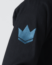 Kingz The ONE Women's Jiu Jitsu Gi - Smoke Blue Edition - Black KIMONOS Kingz