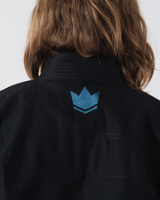 Kingz The ONE Women's Jiu Jitsu Gi - Smoke Blue Edition - Black KIMONOS Kingz