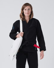 Kingz The ONE Women's Jiu Jitsu Gi - Smoke Blue Edition - Black KIMONOS KingzKimonos.com