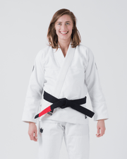 Kingz The ONE Women's Jiu Jitsu Gi - Smoke Blue Edition - White KIMONOS Kingz F0 White