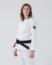 Kingz The ONE Women's Jiu Jitsu Gi - Smoke Blue Edition - White KIMONOS Kingz