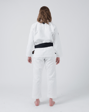 Kingz The ONE Women's Jiu Jitsu Gi - Smoke Blue Edition - White KIMONOS KingzKimonos.com