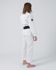 Kingz The ONE Women's Jiu Jitsu Gi - Smoke Blue Edition - White KIMONOS Kingz