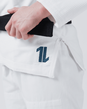 Kingz The ONE Women's Jiu Jitsu Gi - Smoke Blue Edition - White KIMONOS Kingz