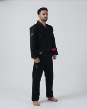 Kingz The ONE Jiu Jitsu Gi - Smoke Blue Edition - Black KIMONOS KingzKimonos.com