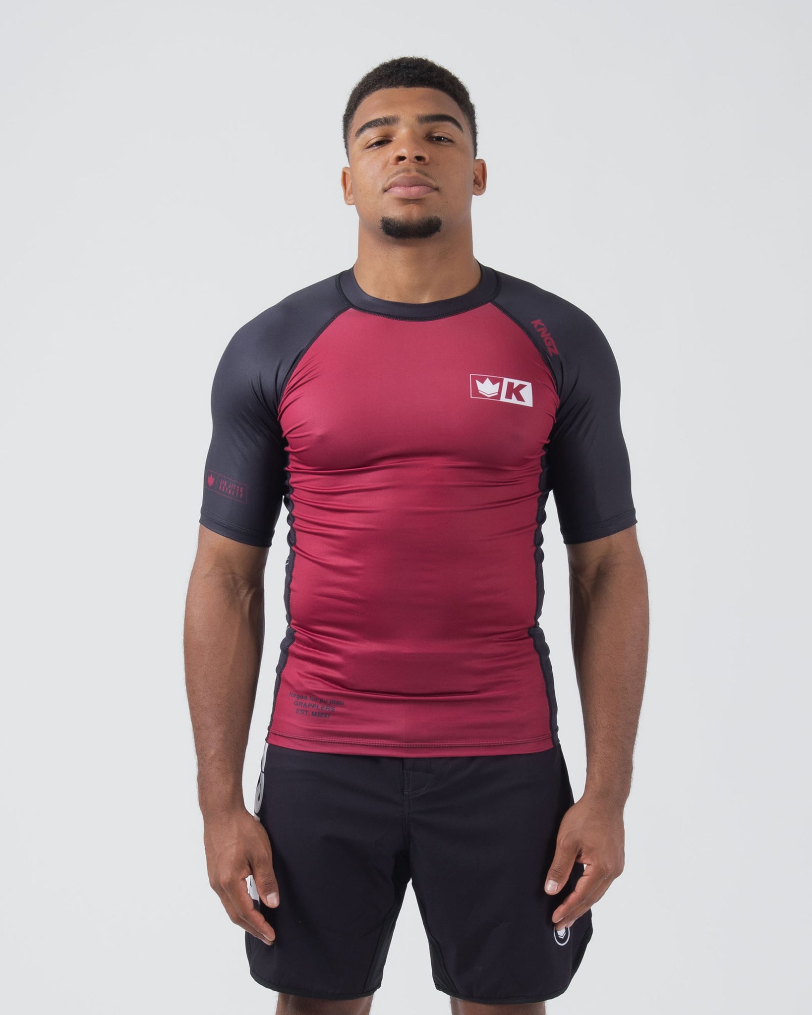 Krown S/S Rashguard - Maroon