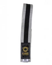 Kids Belts w/ Black Stripe Belts Kingz M0 Gray