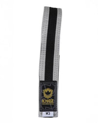 Kids Belts w/ Black Stripe Belts Kingz M0 Gray