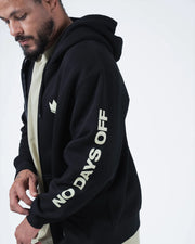 No Days Off Zip Up Hoodie Streetwear Kingz