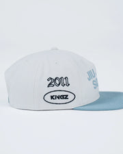 Kingz Jiu Jitsu Squad Snapback - Cream/Teal