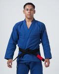 Kingz Balistico 4.0 BJJ Gi Blue - 480gsm Pearl Weave IBJJF 2024 Legal Competition Kimono Front View