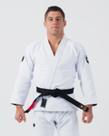 Kingz Balistico 4.0 BJJ Gi White - 100% Cotton Pearl Weave Competition Kimono Front View