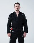 Kingz Nano 3.0 BJJ Gi Black - Ultralight IBJJF 2024 Legal Lightweight Competition Kimono Front View