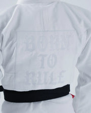 Born to Rule Jiu Jitsu Gi - White BJJ Gi Kingz