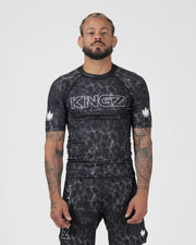 Acid Wash Rashguard Rash Guards Kingz XS