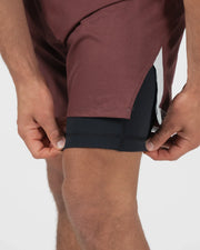 Trooper Shorts - Maroon Shorts KingzKimonos.com