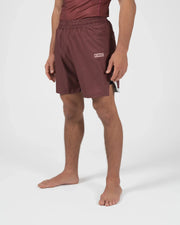 Trooper Shorts - Maroon Shorts KingzKimonos.com