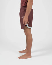 Trooper Shorts - Maroon Shorts KingzKimonos.com