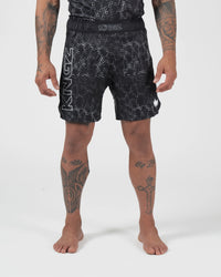 Acid Wash Shorts Shorts Kingz XS Black