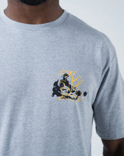 Kingz Jiu Jitsu Culture Tee - Label Detail Shot - Kingz Premium Crafted Gear Forged for Jiu Jitsu Grapplers Tag - Black BJJ [color:Black]