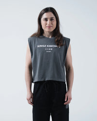 HQ Women's Crop Tank Streetwear Kingz XS Black
