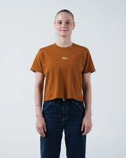 Script Women's Heavyweight Tee Streetwear Kingz XS Vintage Orange