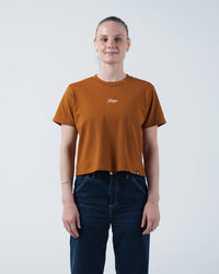 Script Women's Heavyweight Tee Streetwear Kingz XS Vintage Orange